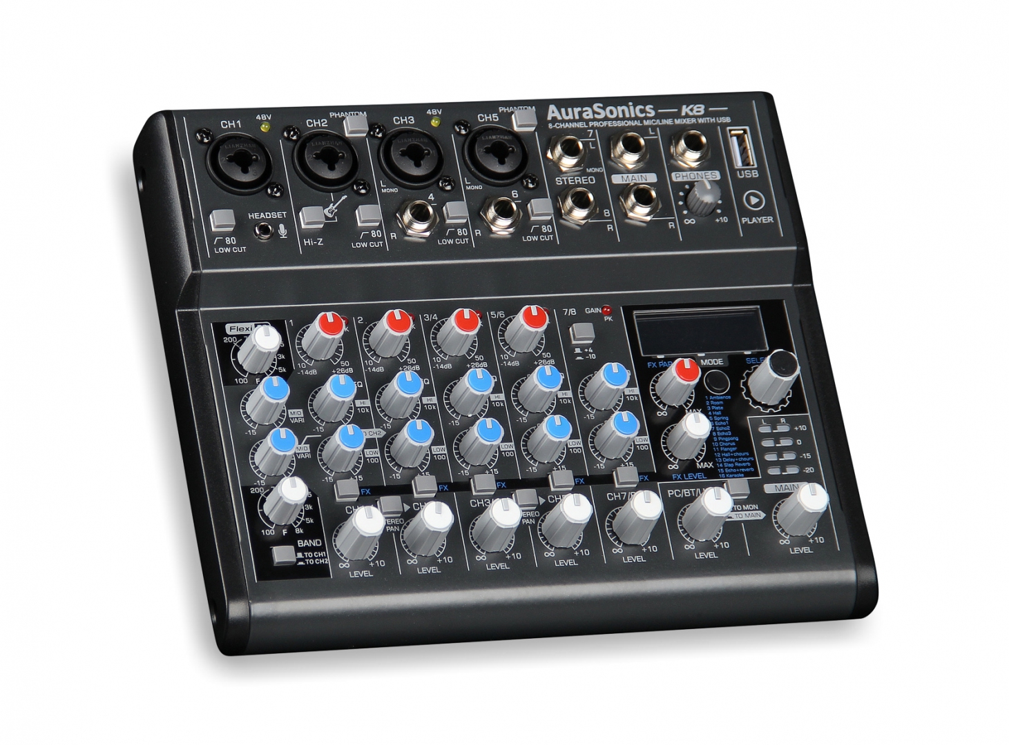 AuraSonics K8 компактный микшерный пульт в Щелково