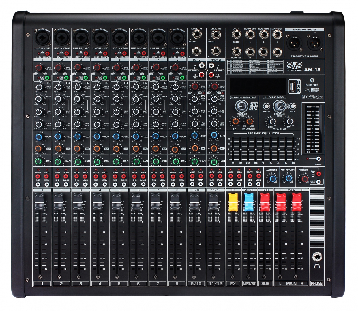 SVS Audiotechnik mixers AM-12 Микшерный пульт аналоговый, 12-канальный в Щелково
