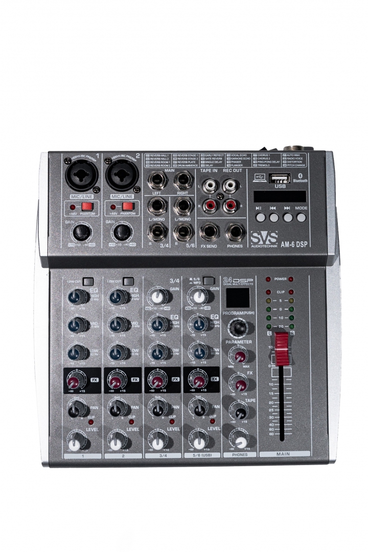 SVS Audiotechnik mixers AM-6 DSP Микшерный пульт аналоговый, 6-канальный SVS Audiotechnik mixers в Щелково